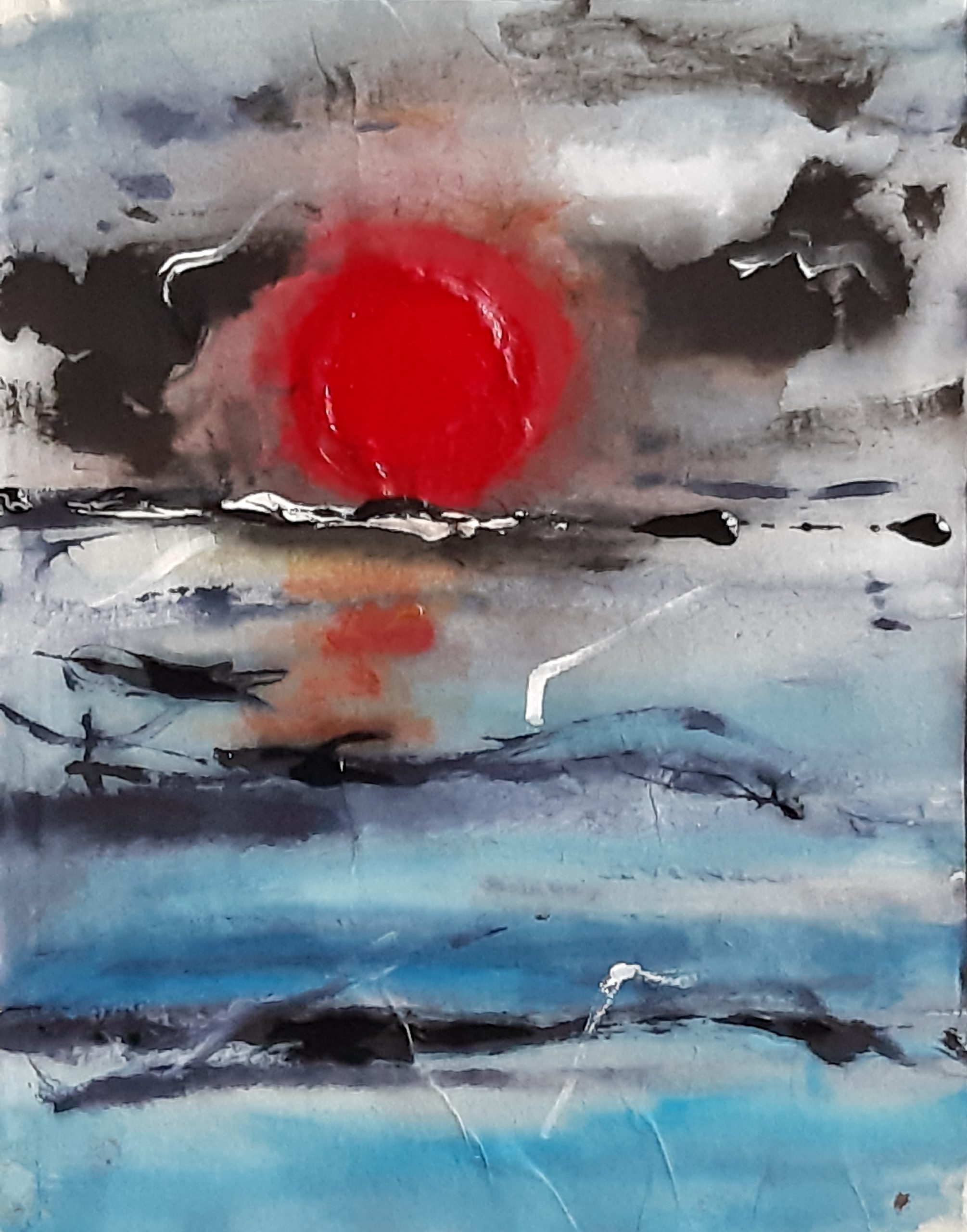 di là acquerello su carta di riso 21 x 29 cm 2019