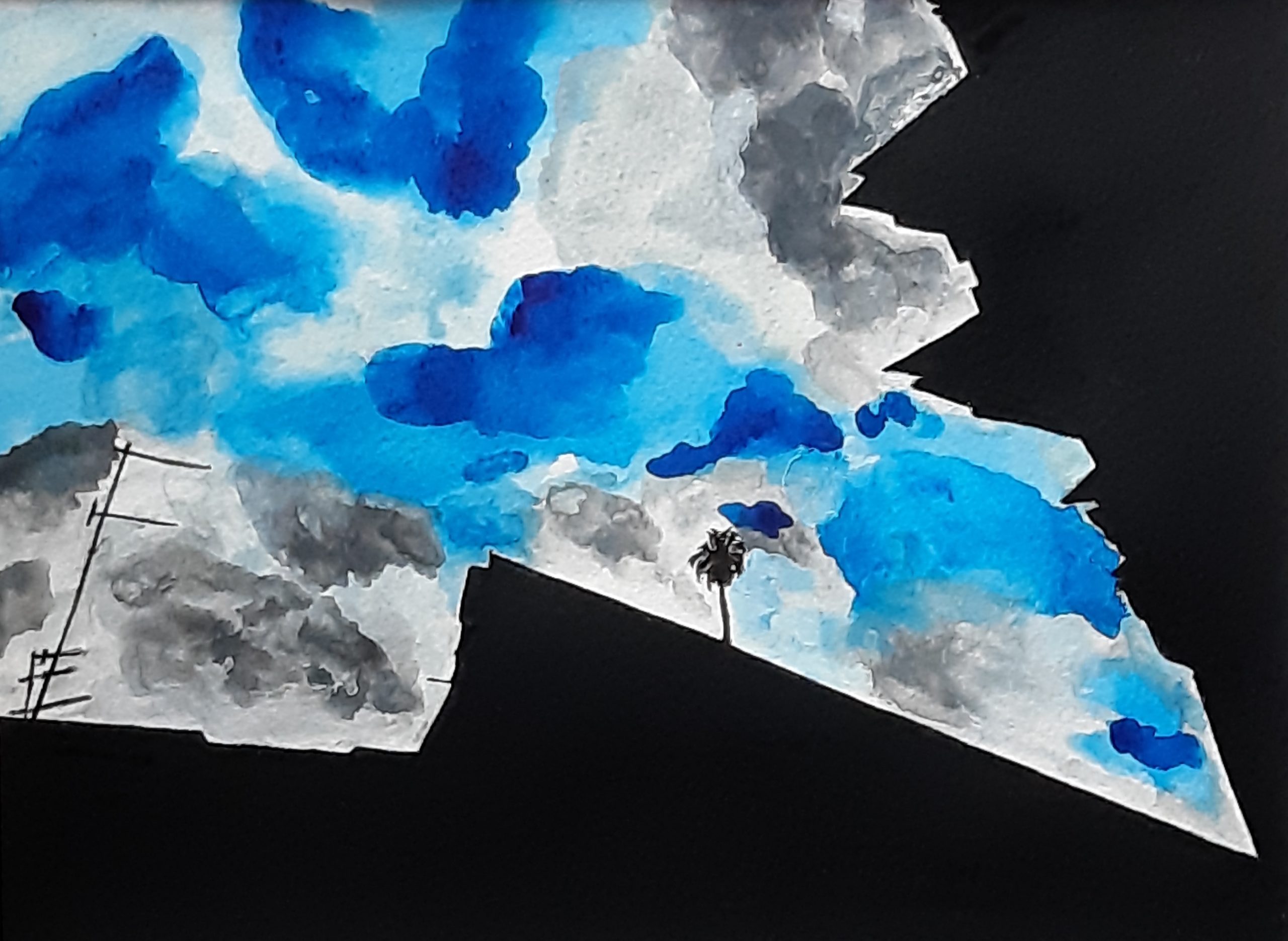 foto d'autore acquerello su cartoncino 24 x 32 cm 2019