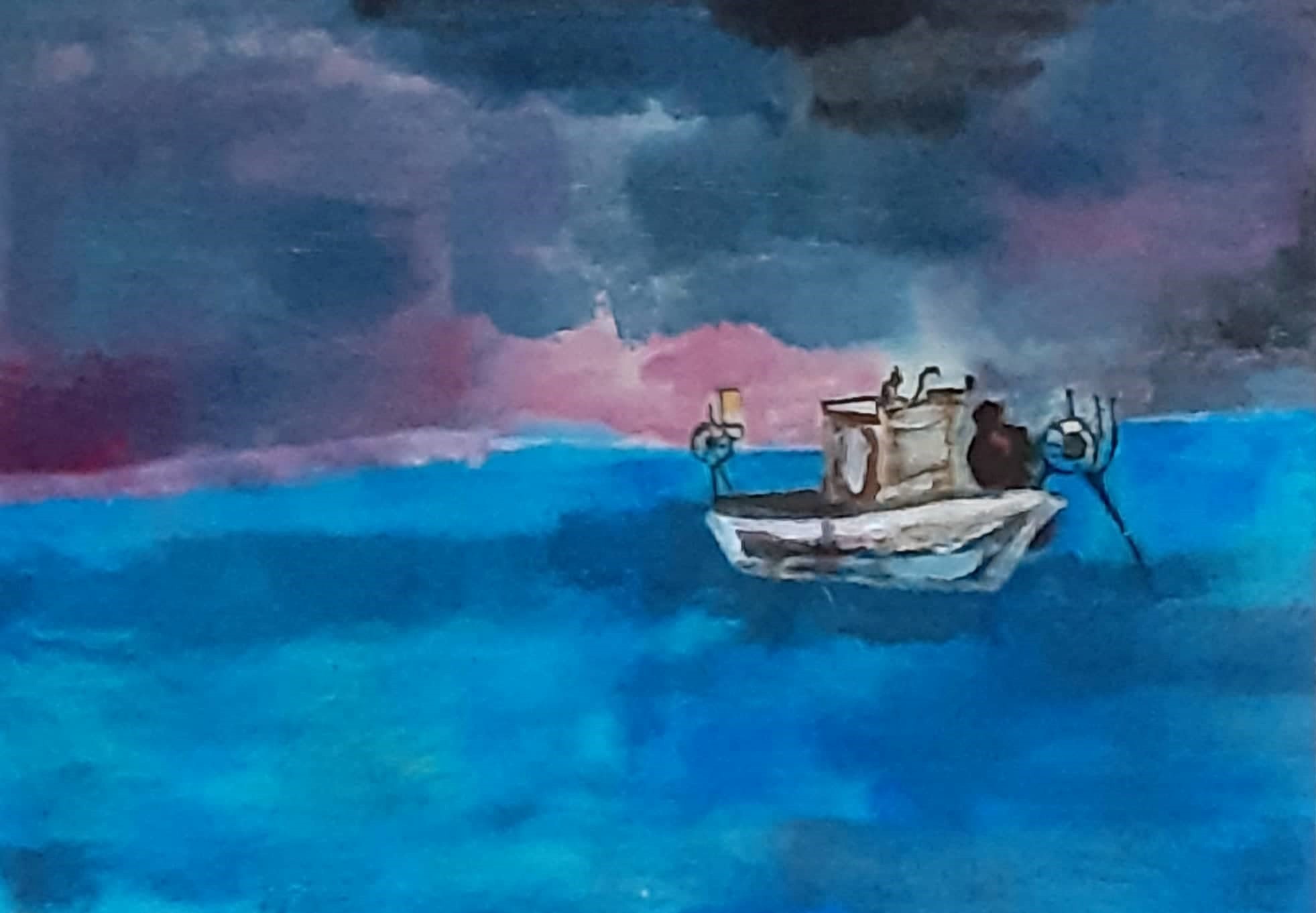 solo acquerello su carta di riso 15 x 21 cm 2018