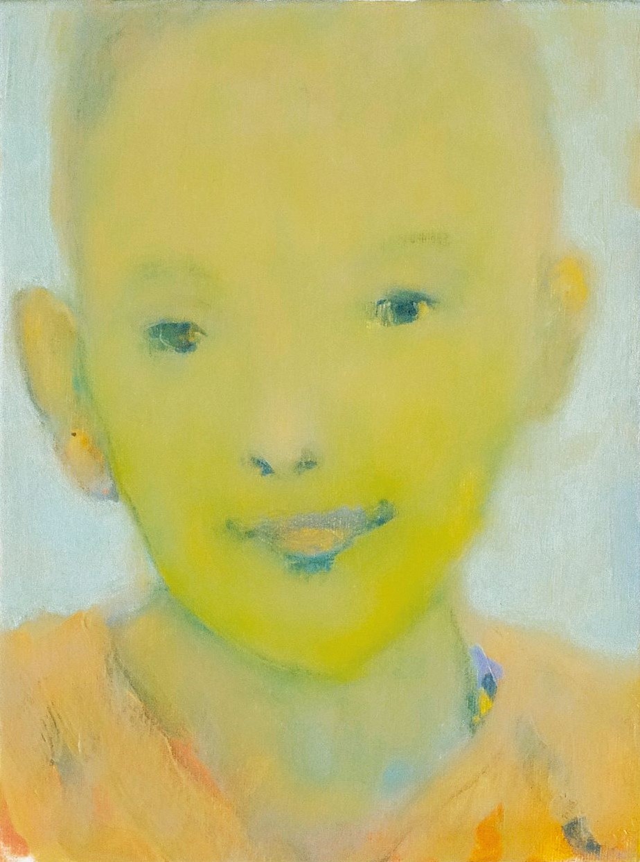 Untitled 2000 - olio su cartone telato 24x18 cm LT