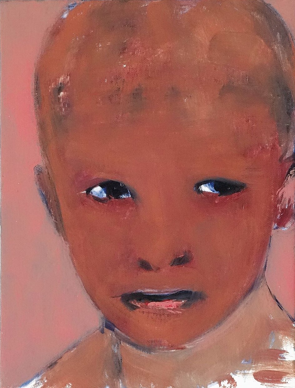 Untitled 2017- olio su cartone telato 24x18 cm