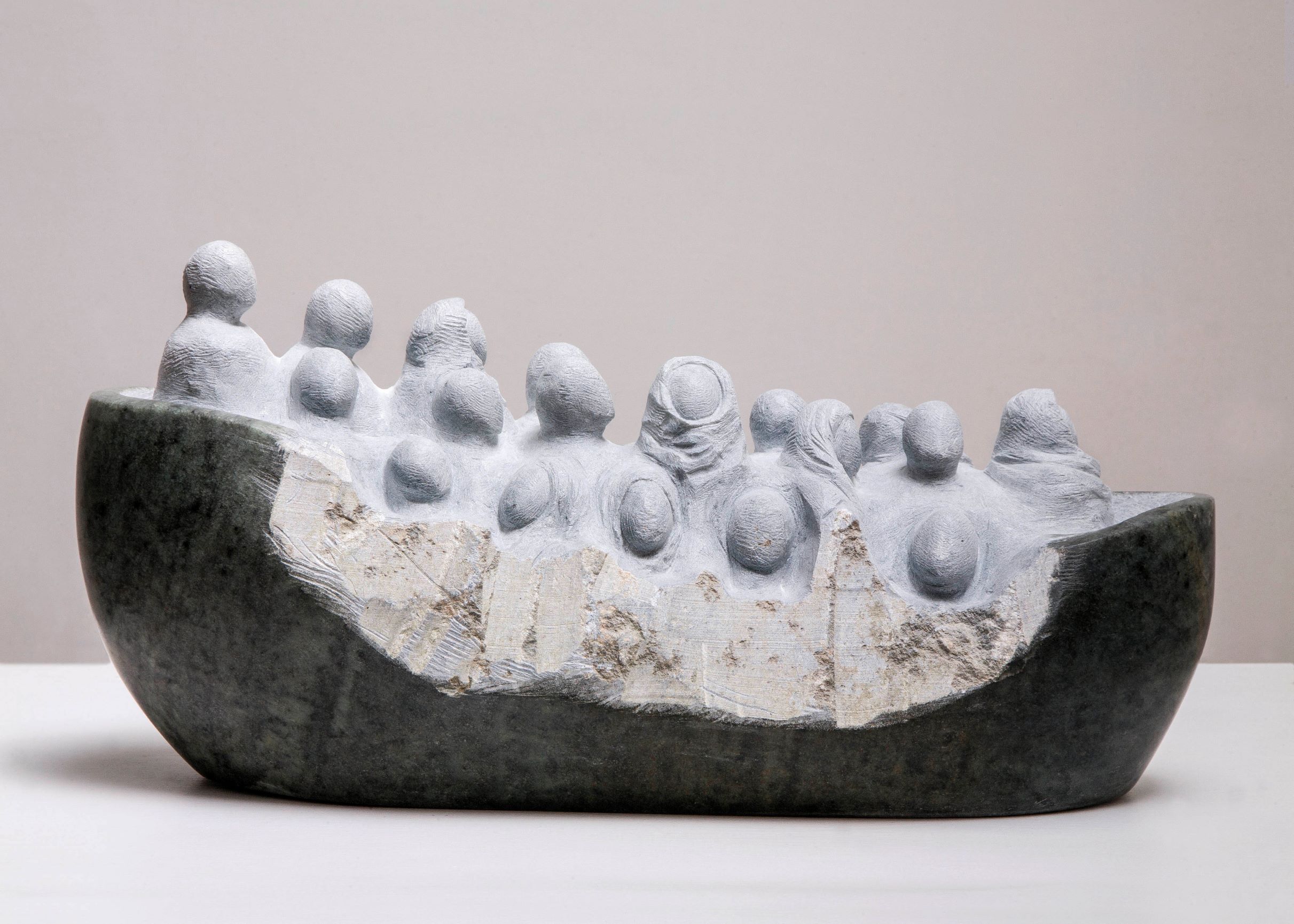 L'arca 2015 – pietra saponaria 39x22x18 cm